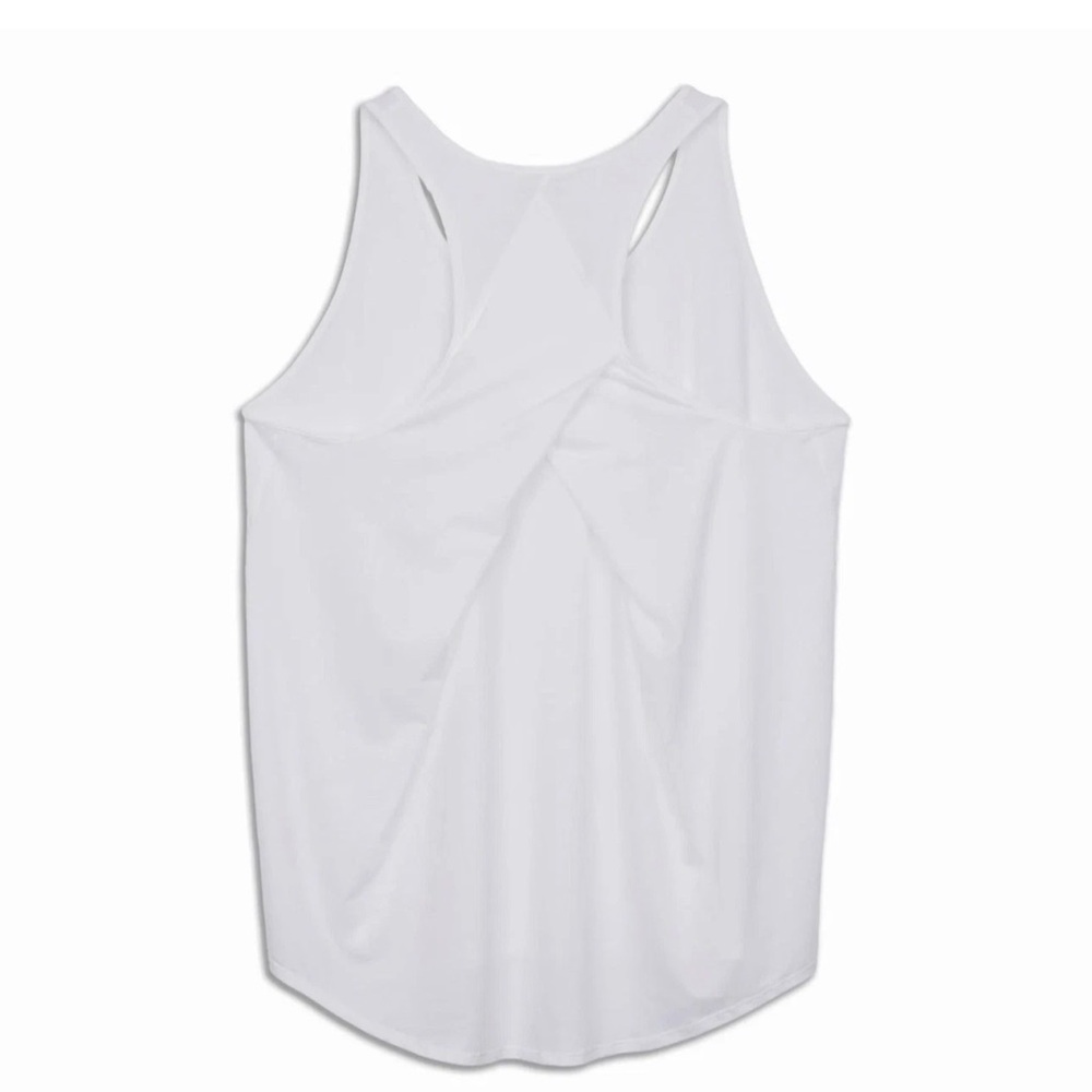 Lululemon Essential Tank Racerback PLEATED• WHITE• NWT•Size 2 - Picture 8 of 14
